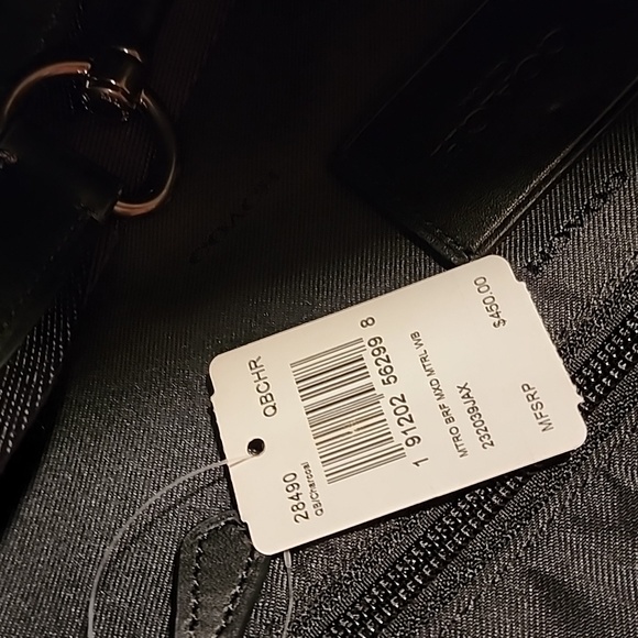 Coach Metropolitan Slim Brief Wild Beast New Black Gray Charcoal - Picture 16 of 16